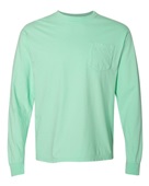 Comfort Colors Adult Heavyweight RS Long-Sleeve Pocket T-Shirt C4410 ISLAND REEF Pocket